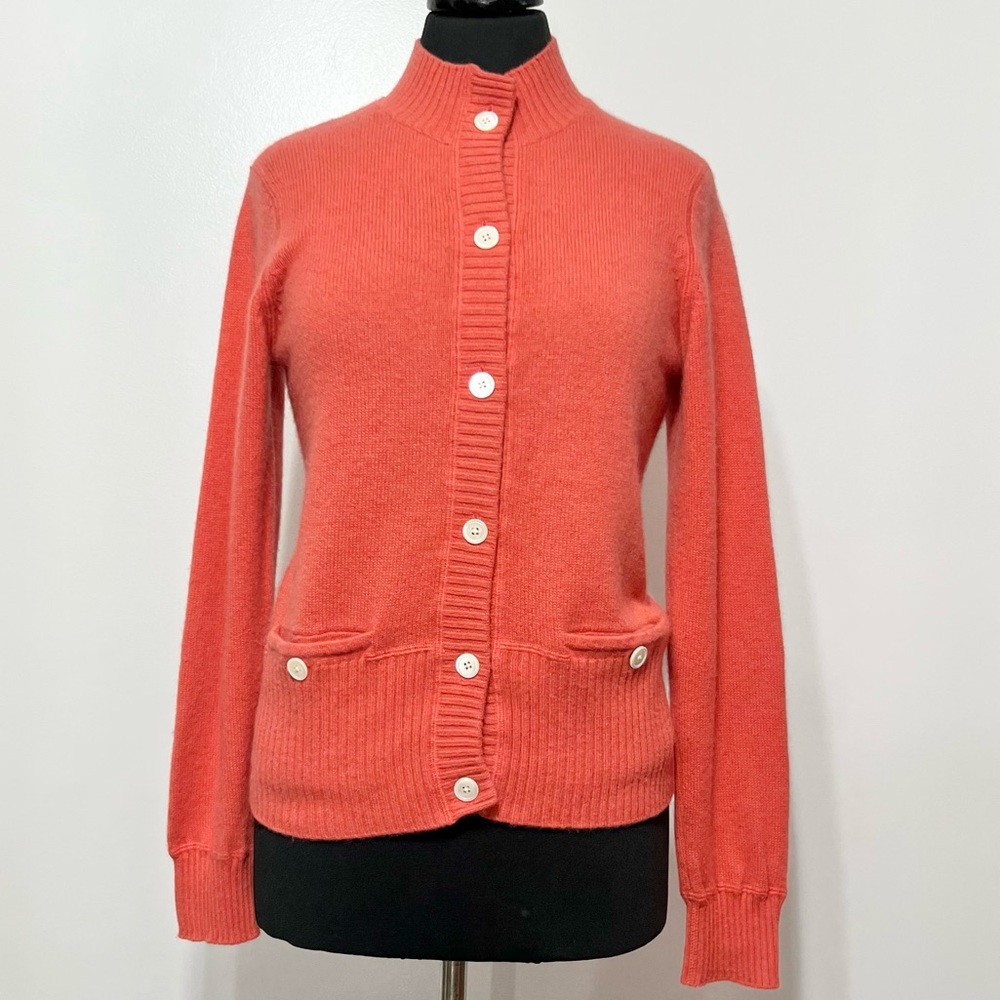 Orvis 100% Cashmere Button-up Cardigan